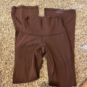 Tan butter flare leggings